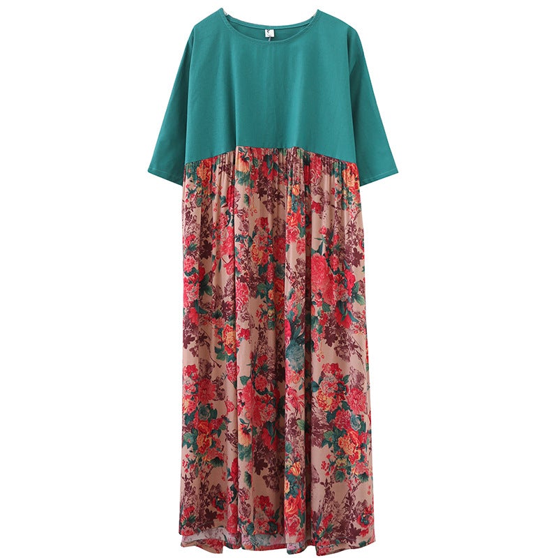 Ethnic Plus Sizes Cozy Linen Summer Maxi Dresses for Women-Dresses-The same as picture-One Size-Free Shipping at meselling99