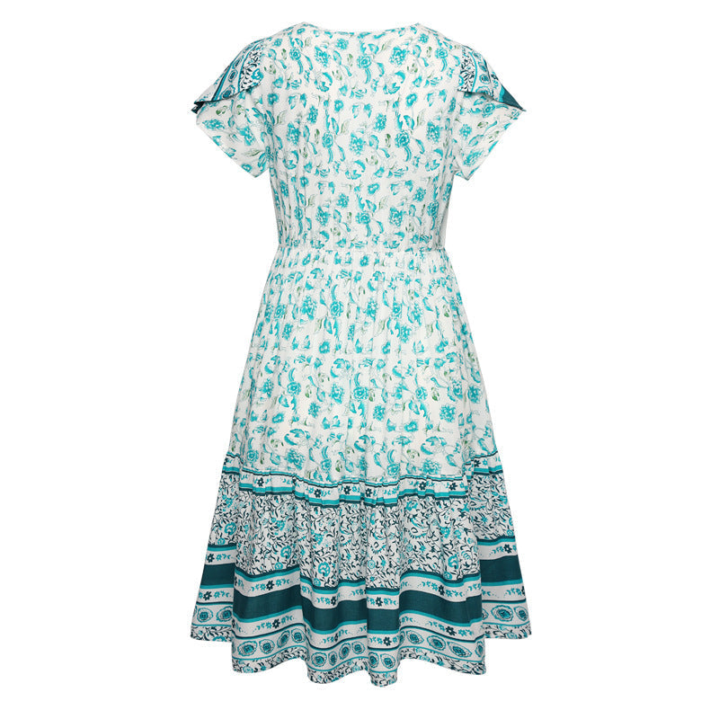 Summer Holiday Women Boho Short Dresses