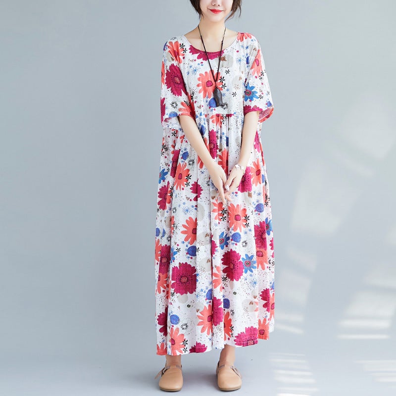 Women Plus Sizes High Waist Summer Dresses-Dresses-The same as picture-One Size-Free Shipping at meselling99