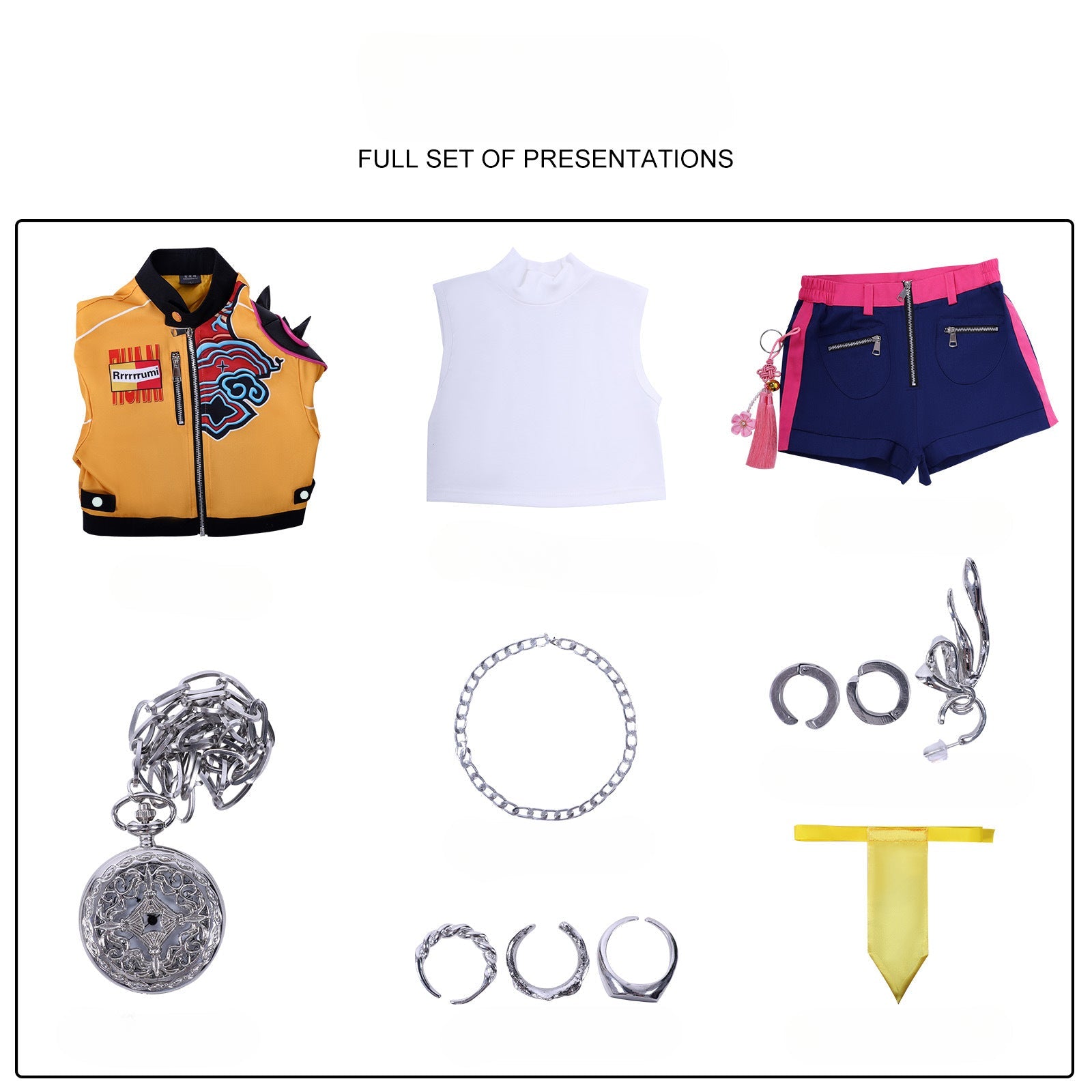 K-POP Demon Hunter Girl Group Cosplay Costume – Lumimira Zoey Outfit