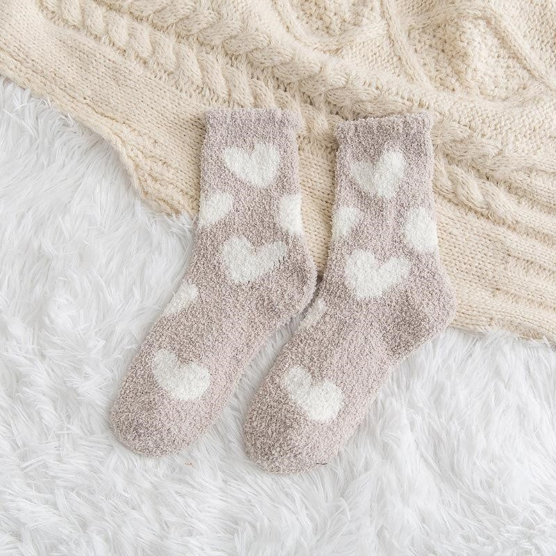 Cute Home Coral Fleece Terry Socks