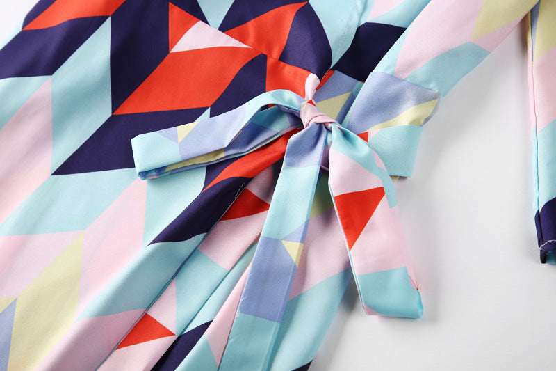 Casual Rainbow Colored Summer Holiday Daily Dresses