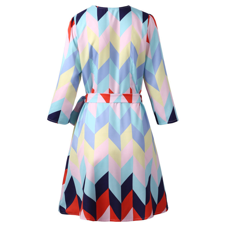 Casual Rainbow Colored Summer Holiday Daily Dresses