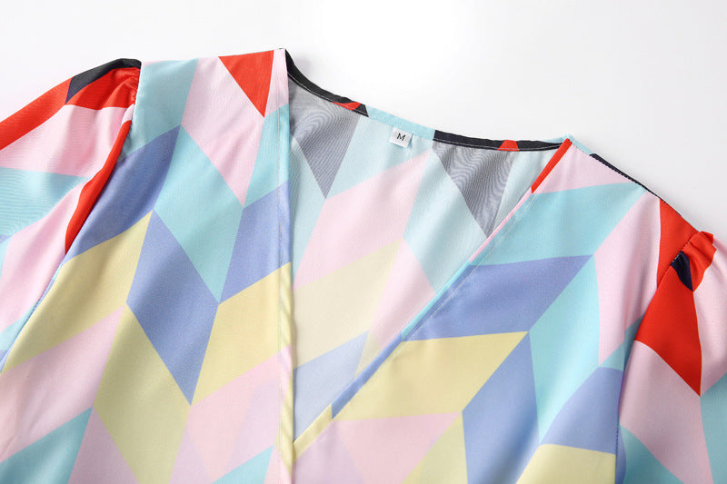 Casual Rainbow Colored Summer Holiday Daily Dresses