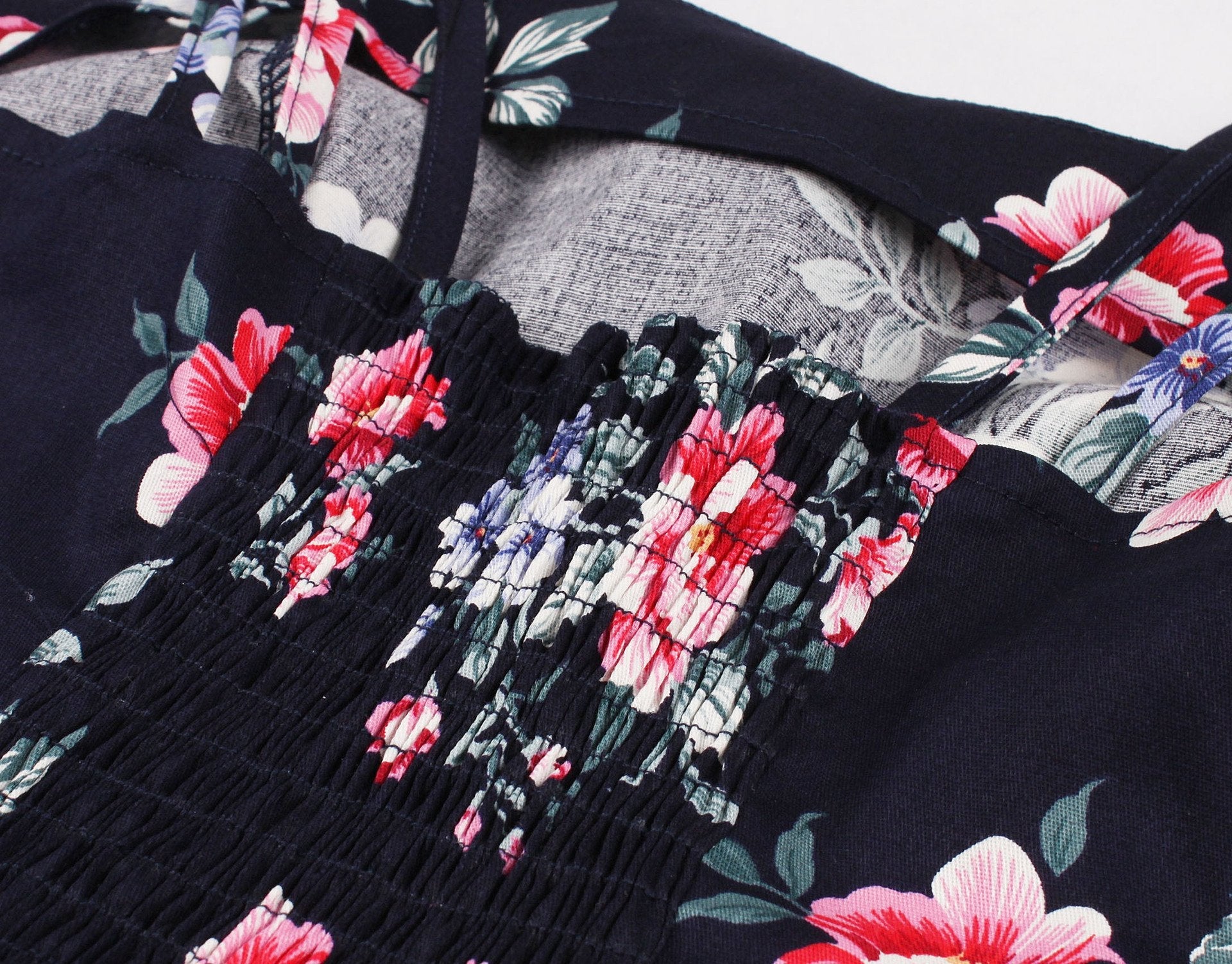 Women Summer Floral Print Retro Dresses-Vintage Dresses-Free Shipping at meselling99