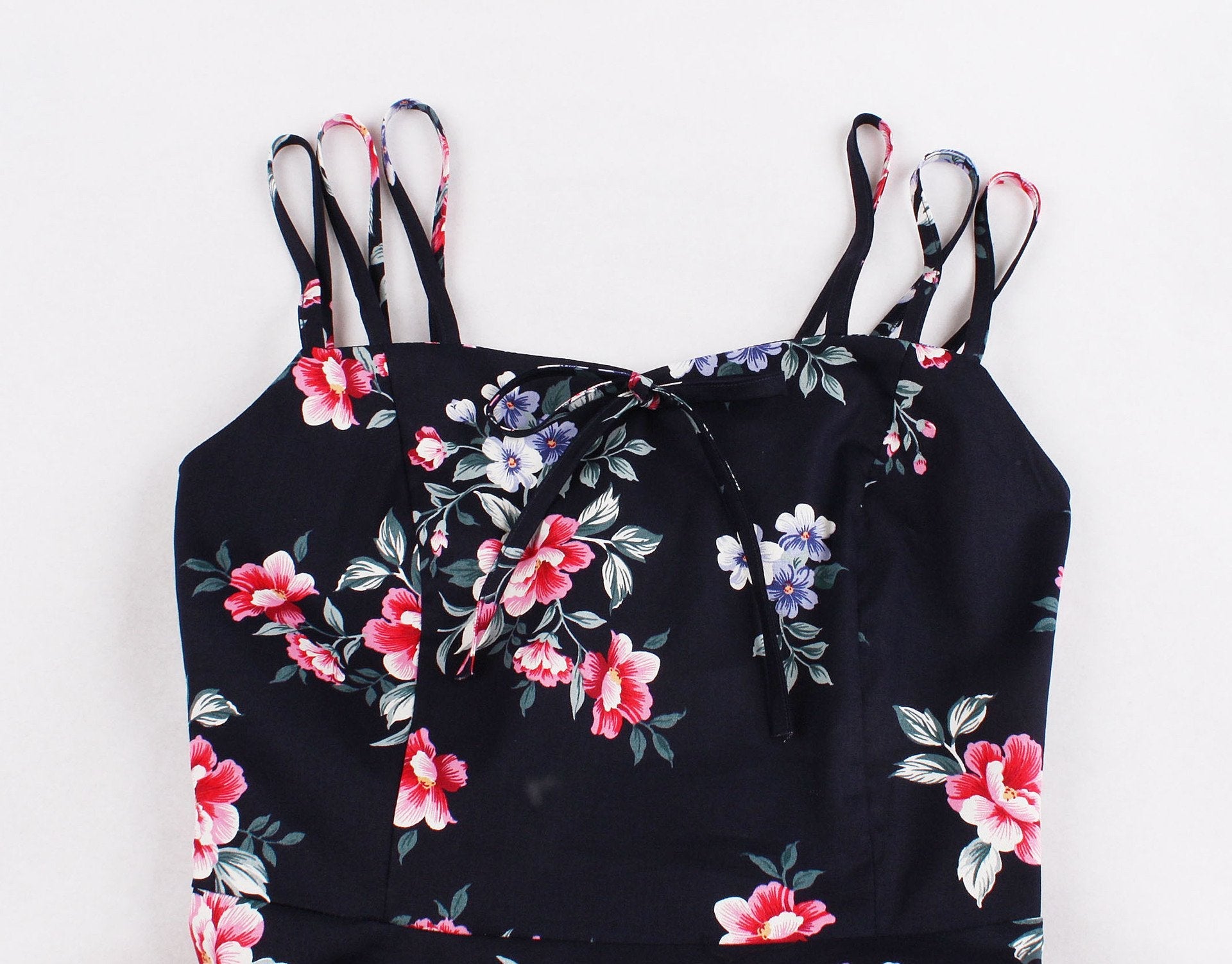 Women Summer Floral Print Retro Dresses-Vintage Dresses-Free Shipping at meselling99