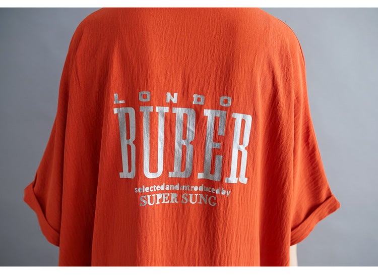 Summer Casual Linen Plus Sizes Midi Shirt Dresses-Dresses-Free Shipping at meselling99