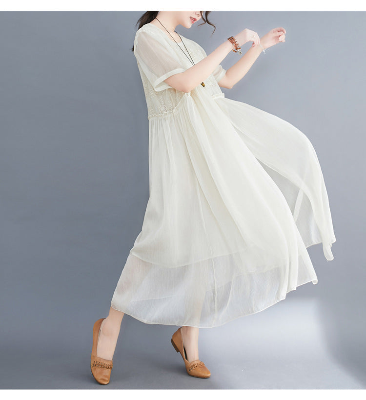 Summer Fairy Chiffon Women Plus Sizes Dresses-Dresses-Free Shipping at meselling99