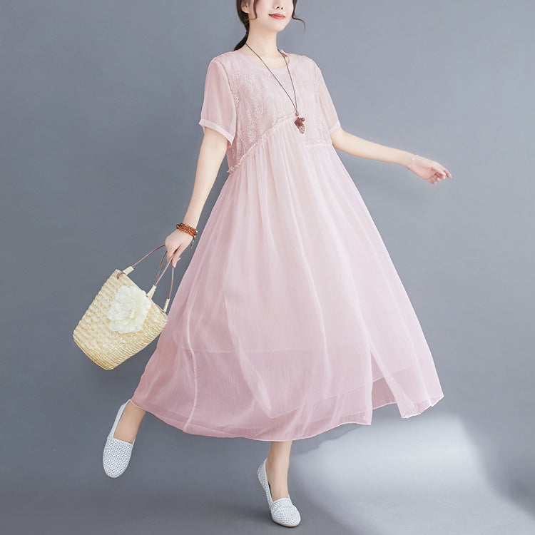 Summer Fairy Chiffon Women Plus Sizes Dresses-Dresses-Free Shipping at meselling99