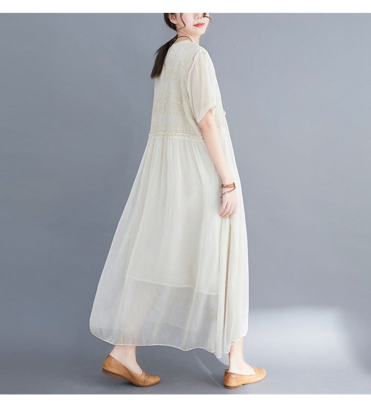 Summer Fairy Chiffon Women Plus Sizes Dresses-Dresses-Free Shipping at meselling99