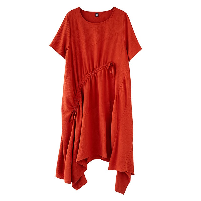 Vintage Irregular Linen Plus Sizes Long Maxi Dresses-Dresses-Free Shipping at meselling99