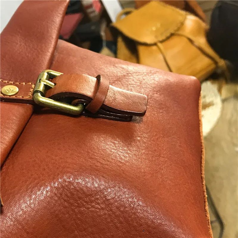 Genuine Leather Crossbody Bag Retro Small Messenger Purse