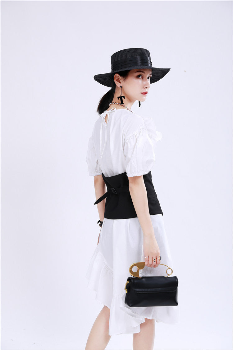 Designed 3D Ruffled Summer Women Short Dresses-Dresses-Free Shipping at meselling99