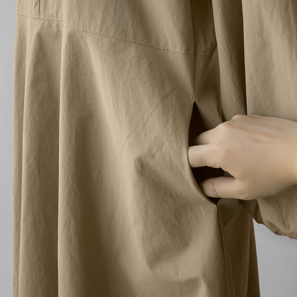 Women Loose Midi Length Casual Fall Dresses-Cozy Dresses-Free Shipping at meselling99