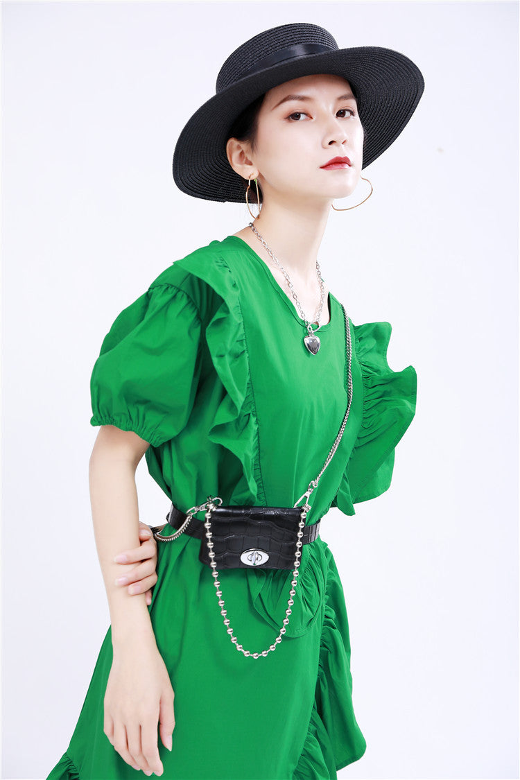 Designed 3D Ruffled Summer Women Short Dresses-Dresses-Free Shipping at meselling99