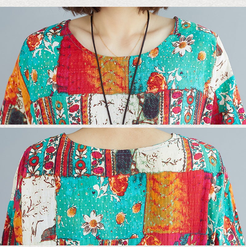 Summer Ethnic Plus Sizes Cozy Long Dresses-Dresses-The same as picture-One Size-Free Shipping at meselling99