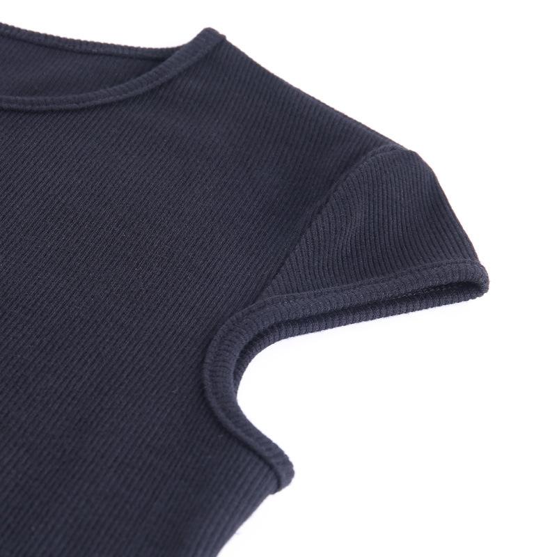 Sexy Round Neck High Split Women Short Dresses-Dresses-Free Shipping at meselling99