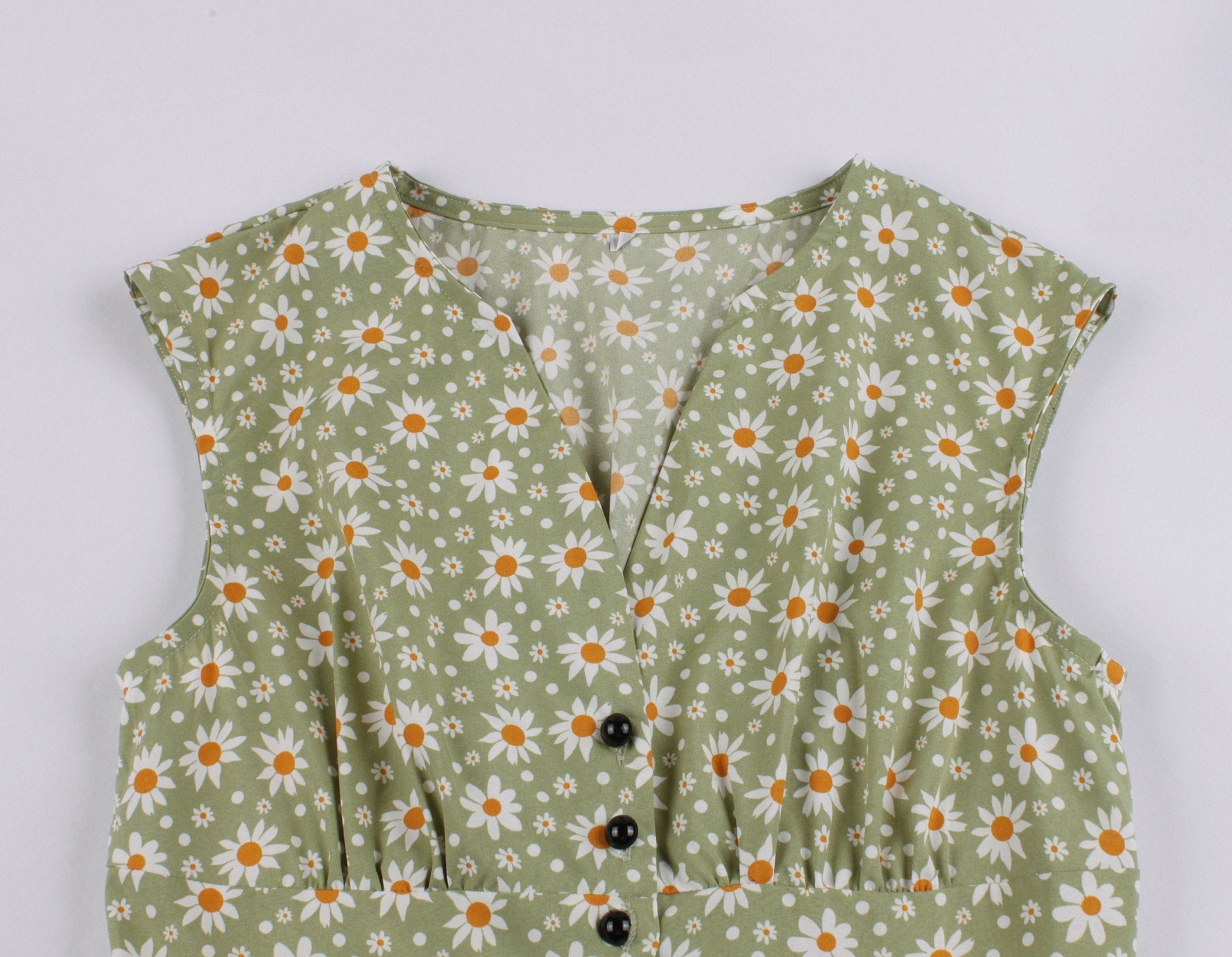 Summer Sleevess Retro Floral Print Women Dresses--Free Shipping at meselling99