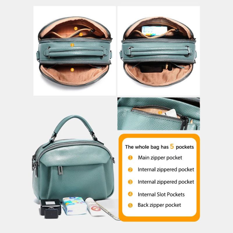 Stylish Genuine Leather Satchel Purse for Women