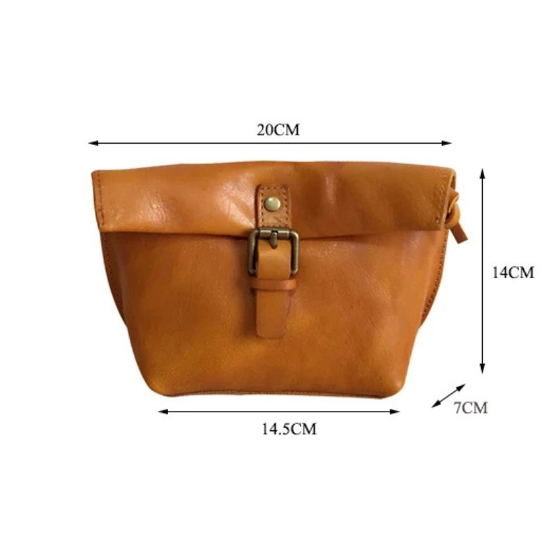 Genuine Leather Crossbody Bag Retro Small Messenger Purse