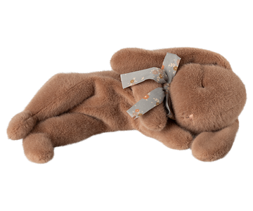 Sleeping bunny plush, Small  Soft brown