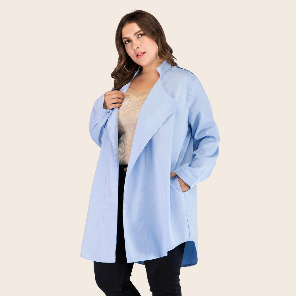 Plus Size Women's Trench Coat