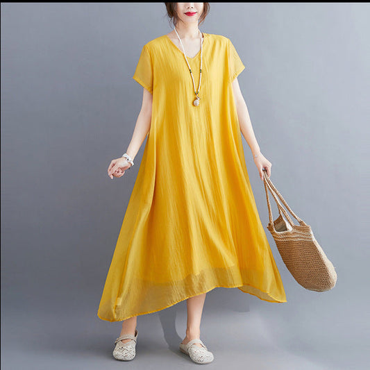 Cozy Summer Plus Sizes Women Dresses-Dresses-Free Shipping at meselling99