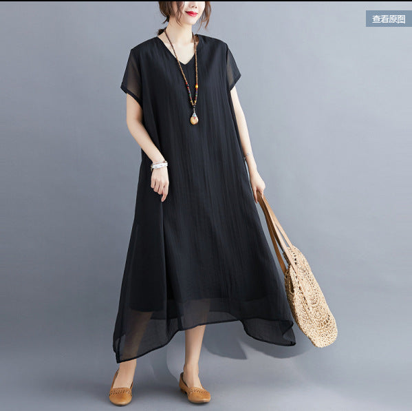 Cozy Summer Plus Sizes Women Dresses-Dresses-Free Shipping at meselling99