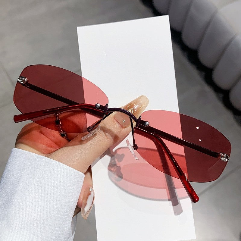 Frameless Edge Cut Sunglasses