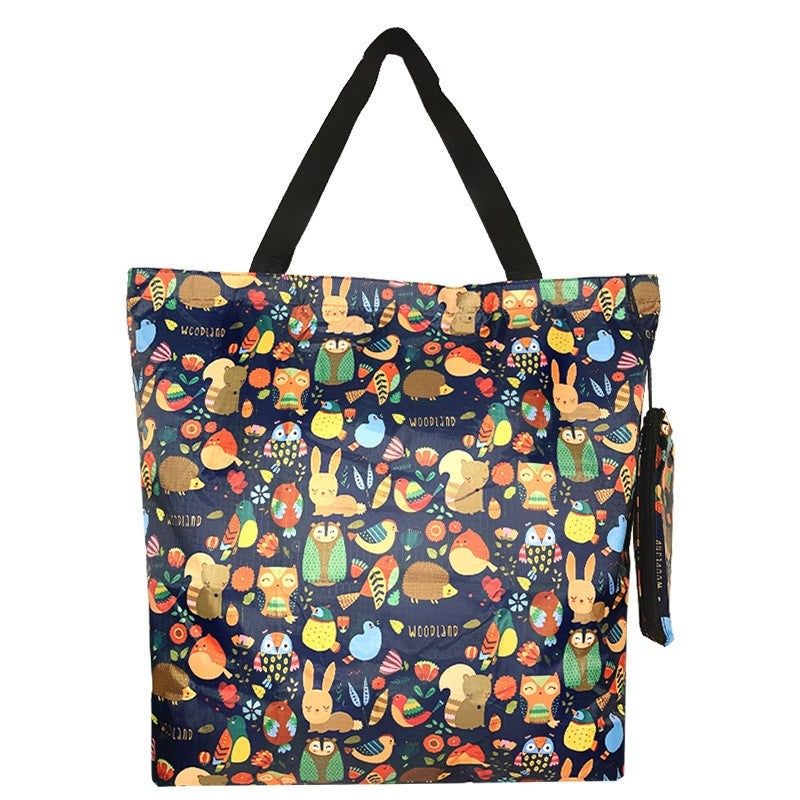 Foldable Printed Shopping Tote Bag
