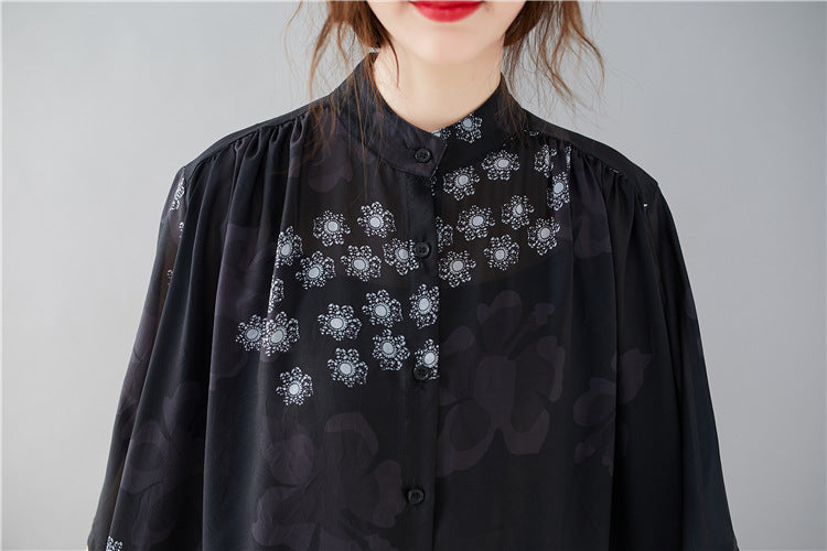 Summer Fashion Plus Sizes Chiffon Shirts Dresses-Dresses-The same as picture-One Size-Free Shipping at meselling99