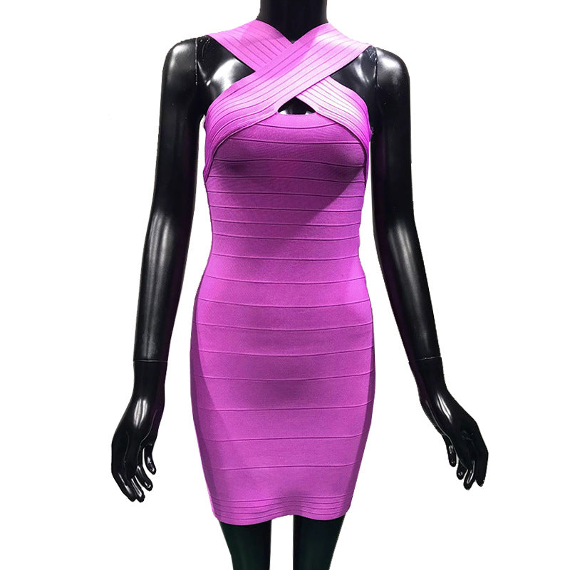 Sexy Off The Shoulder Bangdage Mini Party Dresses-Sexy Dresses-Free Shipping at meselling99