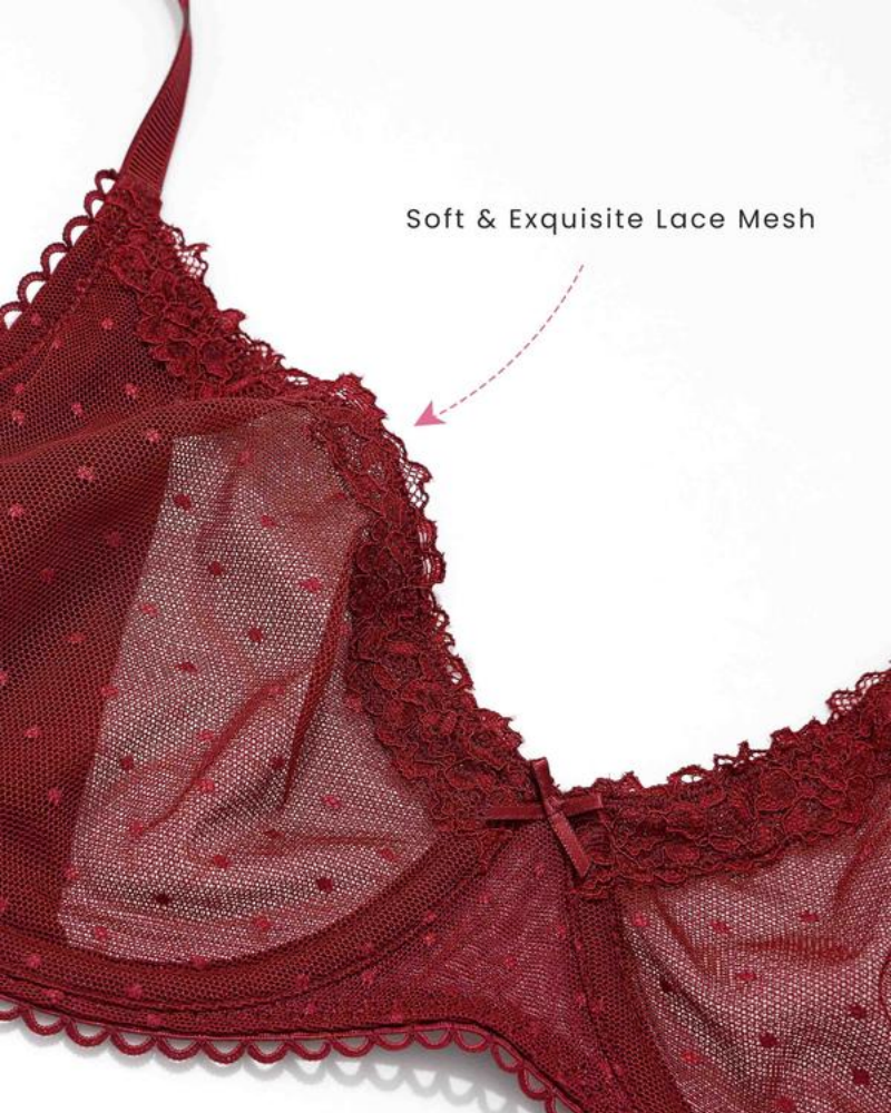 The AuraLace Balconette Bra - Lace See-Through, Demi Sheer, and  Customers + 50% OFF