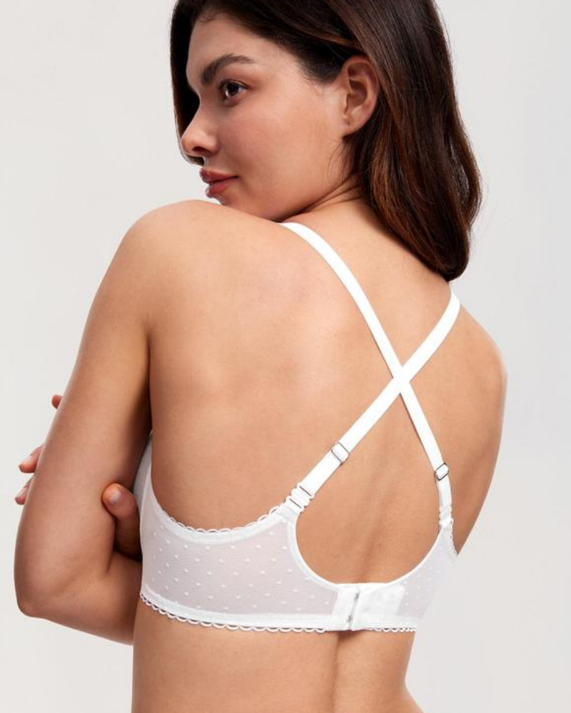 The AuraLace Balconette Bra - Lace See-Through, Demi Sheer, and  Customers + 50% OFF