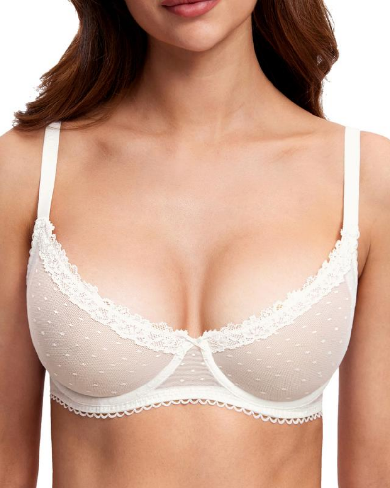The AuraLace Balconette Bra - Lace See-Through, Demi Sheer, and  Customers + 50% OFF