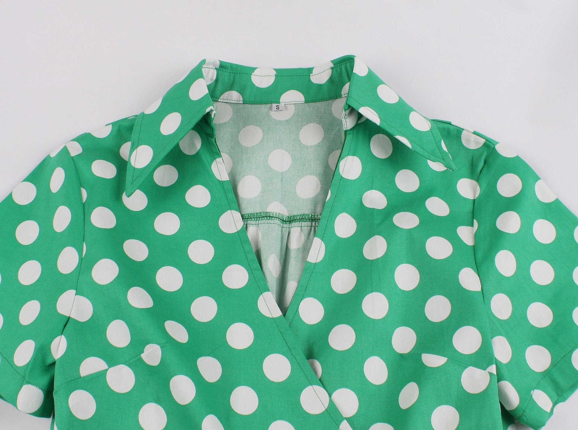 Women Short Sleeves Plus Size Vintage Ball Dresses-Vintage Dresses-Free Shipping at meselling99