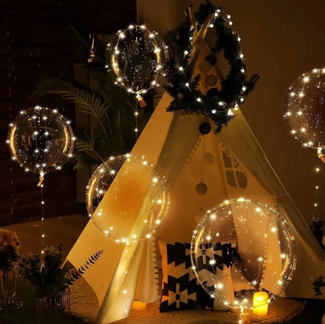 The AuraGlow LED Balloon Set - Elegant,  Centerpieces for Indoor/Outdoor Decor + 1+1 FREE