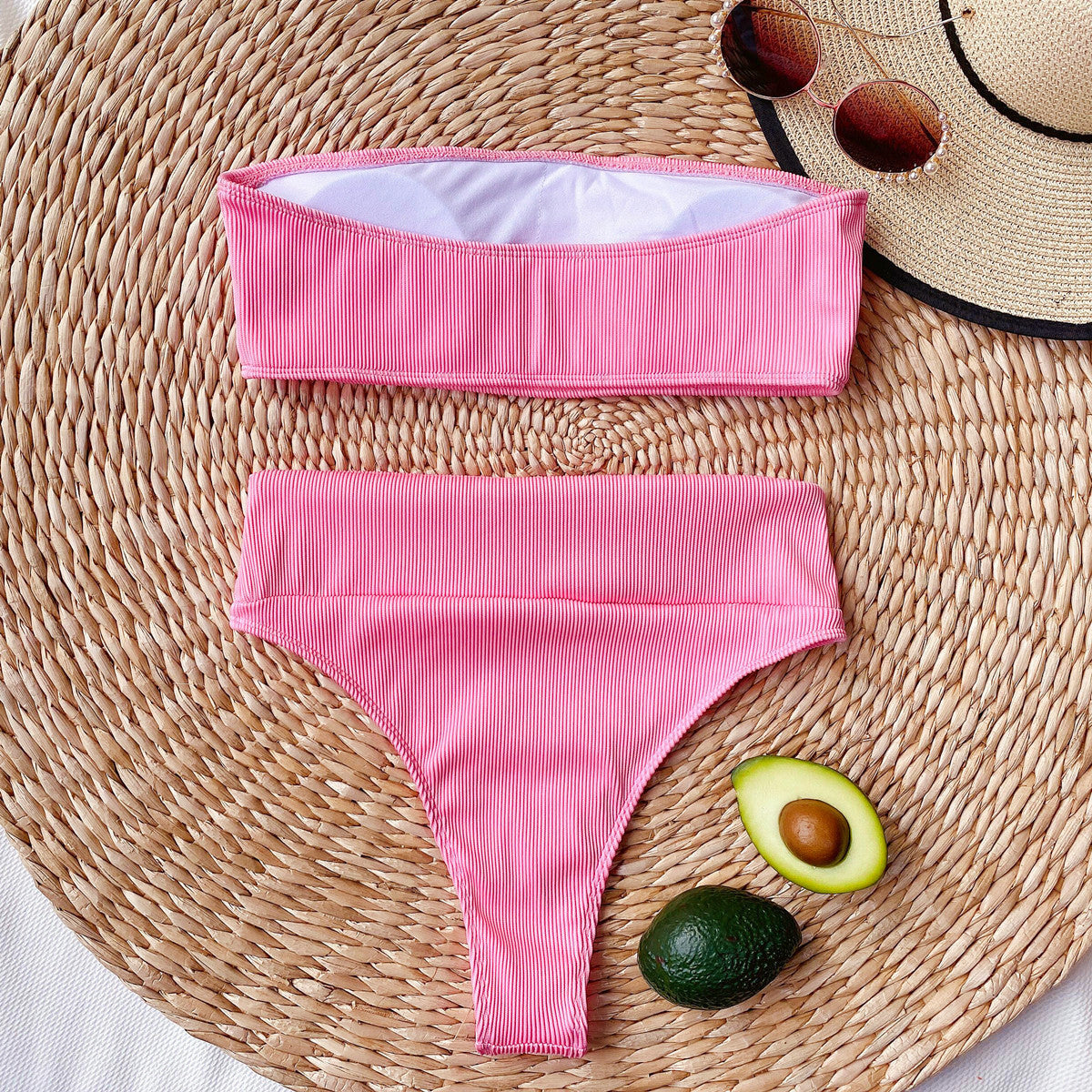 Sexy Strapless Two Pieces Women Swimsuits