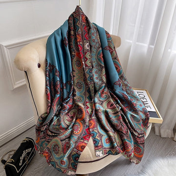 Stylish Long Floral Print Scarf