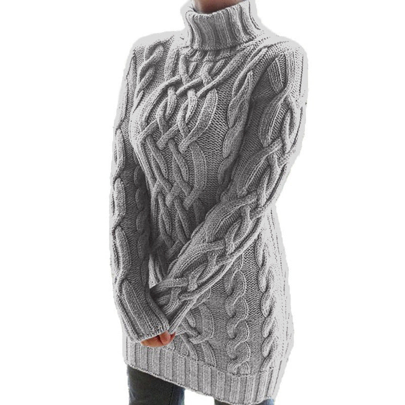 Vintage Turtleneck Knitted Pullover Sweaters