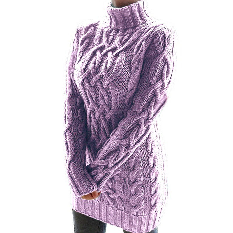 Vintage Turtleneck Knitted Pullover Sweaters