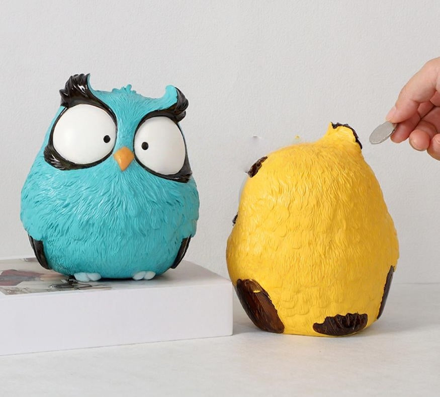 Owl Piggy Bank – Eco-Friendly Resin Craft