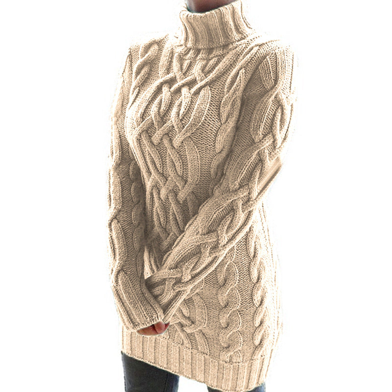 Vintage Turtleneck Knitted Pullover Sweaters