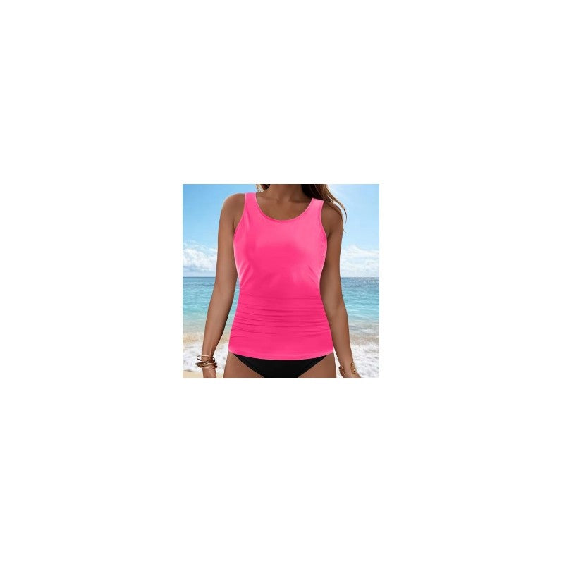 Solid Color Bikini Top For Beach And Hot Spring