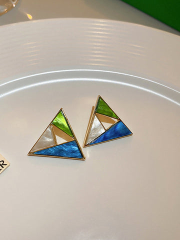 Geometric Drop Earrings