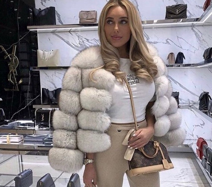 Fashion Faux Fur Short Coat for Women