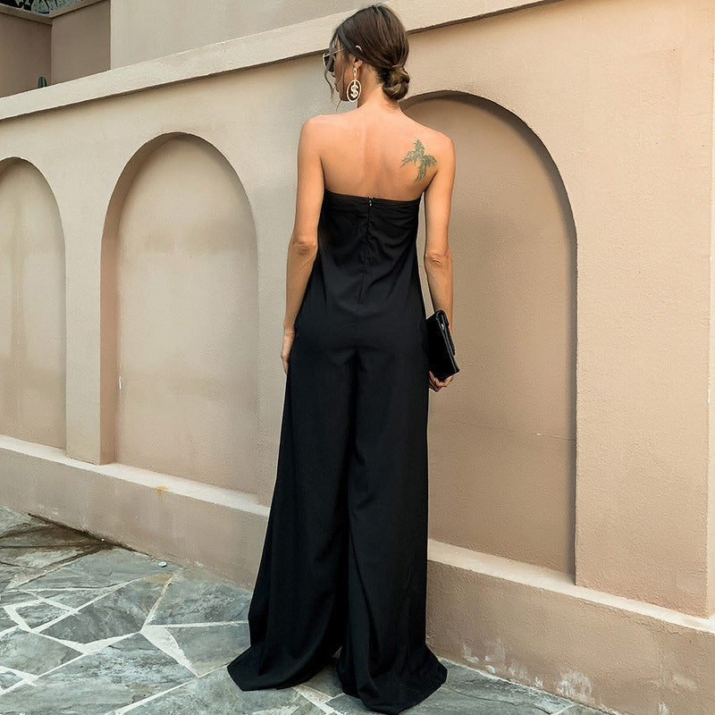 Sexy Strapless High Waist Women Jumpsuits