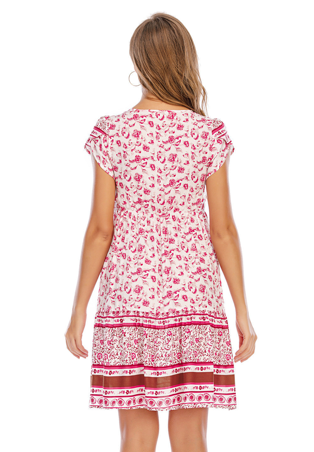 Summer Holiday Women Boho Short Dresses