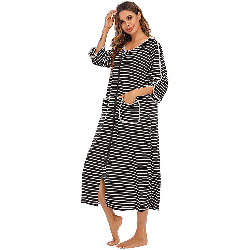 Casual Comfortable Plus Sizes Long Nightgown