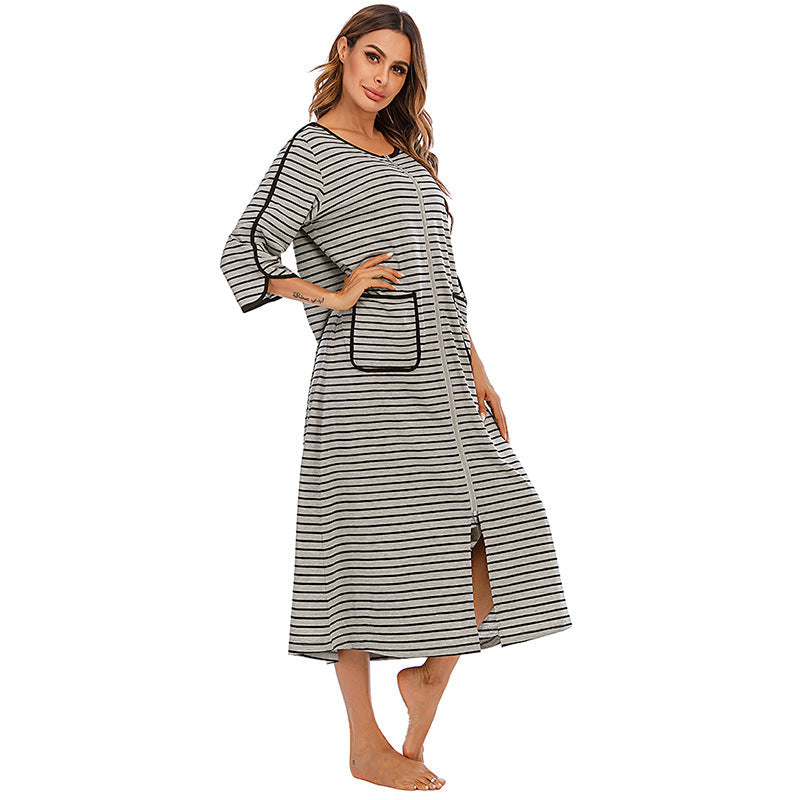Casual Comfortable Plus Sizes Long Nightgown